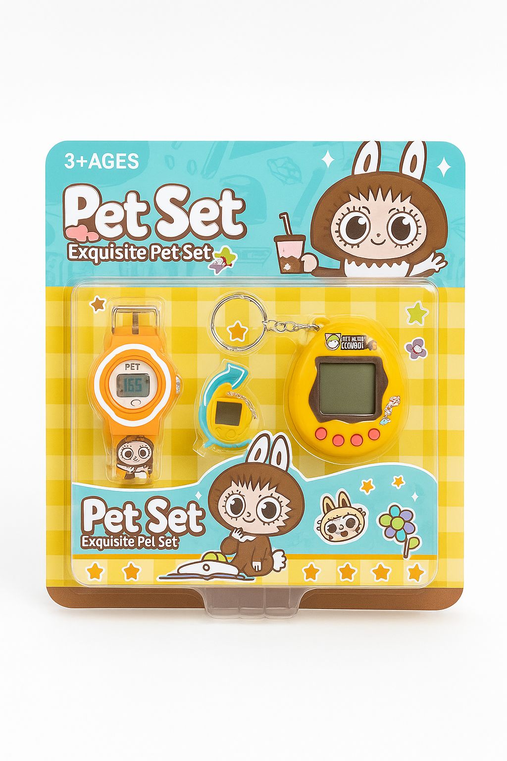 Combo Tamagotchi + Reloj Digital Labubu 🧡
