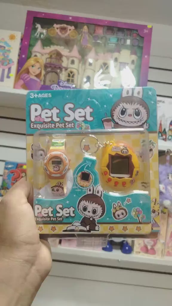 Combo Tamagotchi + Reloj Digital Labubu 🧡